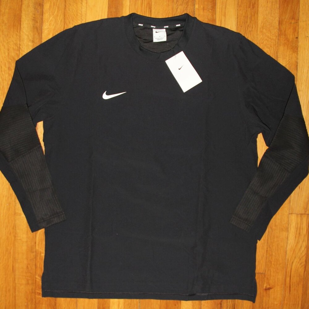 Nike Dri-Fit Lightweight Player Pullover Baseball Mens M Black